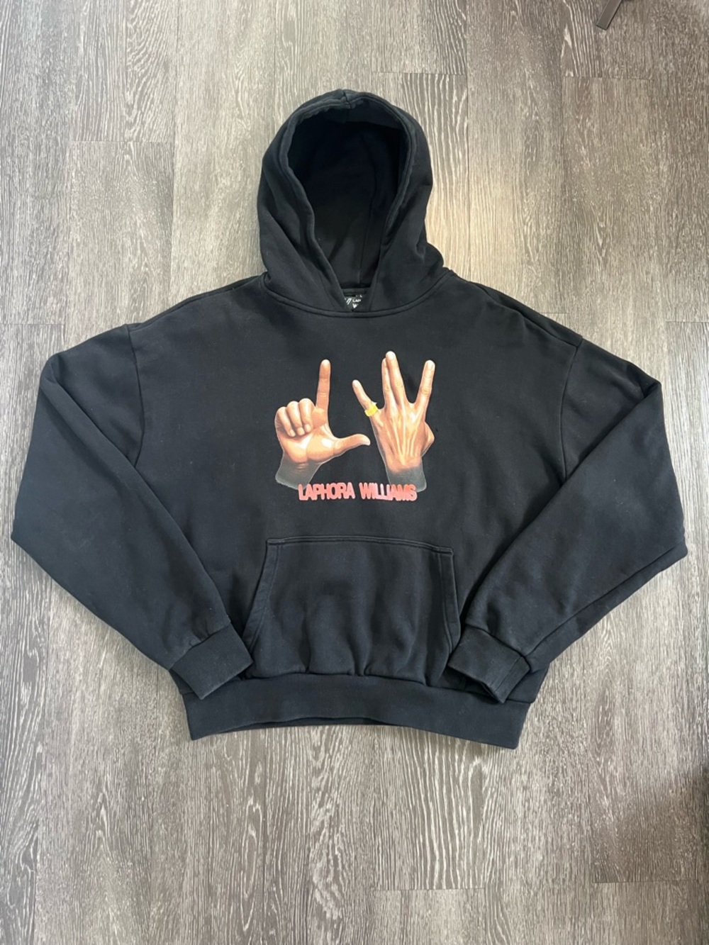 Laphora Williams "LW” Graphic Hoodie 100 % Heavyweight Cotton